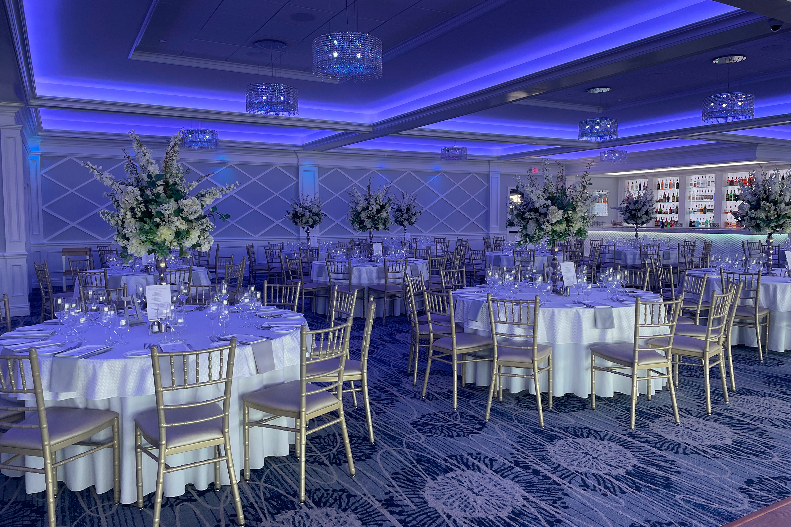 Crystal Point Crystal Ballroom Tables Blue 1